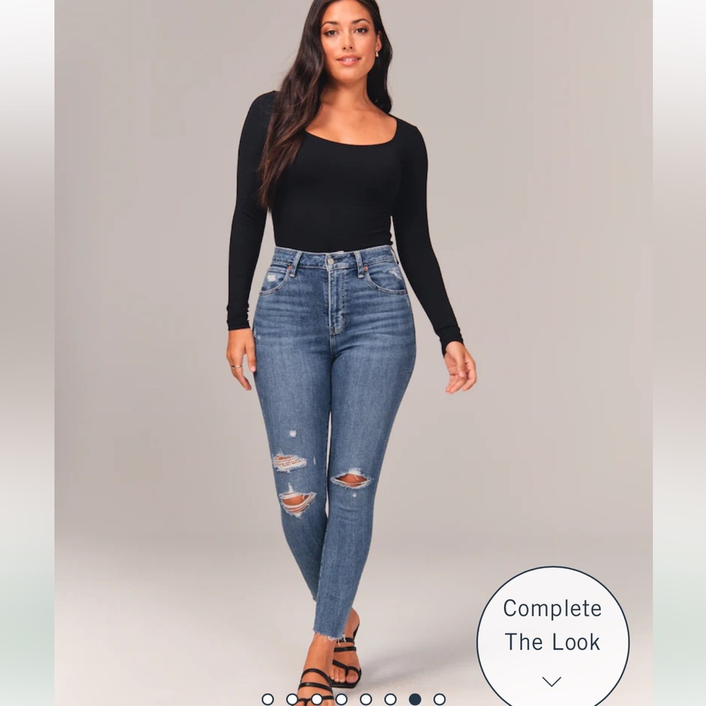 Abercrombie & Fitch Super Skinny High Rise Curve Love